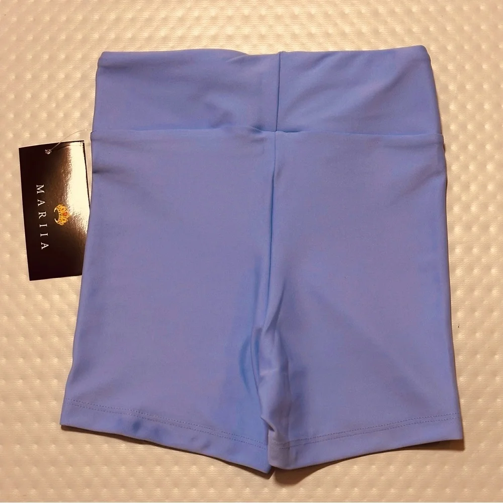 CM Mariia Crown dancewear high waist dance‎ short shorts purple lilac CM NWT